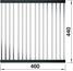 Foldable Grid stainless steel 460 x 440 mm, stainless steel/plastic