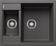 BLANCO METRA 6, SILGRANIT, rock grey, w/o drain remote control, reversible, 600 mm min. cabinet size