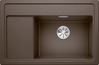 BLANCO ZENAR XL 6 S Compact, SILGRANIT, coffee, incl. chopping board wood, Bowl right, 600 mm min. cabinet size