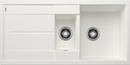 BLANCO METRA 6 S, SILGRANIT, blanc, vidage manuel, avec siphon, réversible, 600 mm Taille sous meuble min.