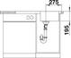 BLANCO DINAS 45 S, Stainless steel brushed finish, w/o drain remote control, reversible, 450 mm min. cabinet size
