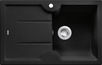 BLANCO IDESSA 45 S, Ceramic, black, w/o drain remote control, Bowl right, 450 mm min. cabinet size