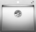 BLANCO CLARON 500-IF/A, Edelstahl Seidenglanz, mit Ablauffernbedienung, keine Beckenlage, 600 mm Untermaß