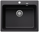 BLANCO NAYA 6-F, SILGRANIT, black, w/o drain remote control, w/o bowl layout, 600 mm min. cabinet size
