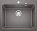 BLANCO NAYA 6, SILGRANIT, alu metallic, w/o drain remote control, w/o bowl layout, 600 mm min. cabinet size