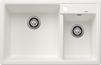 BLANCO LEGRA 8, SILGRANIT, white, w/o drain remote control, Bowl left, 800 mm min. cabinet size