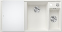 BLANCO AXIA III 6 S mit Ablauffernbedienung, SILGRANIT, weiß, mit Glasschneidbrett, Becken rechts, 600 mm Untermaß