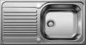 BLANCO TIPO XL 6 S, Edelstahl Naturfinish, mit Ablauffernbedienung, reversibel, 600 mm Untermaß
