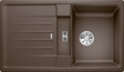 BLANCO LEXA 45 S, SILGRANIT, cafe, ohne Ablauffernbedienung, reversibel, 450 mm Untermaß