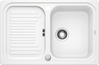 BLANCO CLASSIC 45 S, SILGRANIT, weiß, mit Ablauffernbedienung, reversibel, 450 mm Untermaß