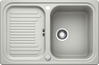 BLANCO CLASSIC 45 S, SILGRANIT, perlgrau, mit Ablauffernbedienung, reversibel, 450 mm Untermaß
