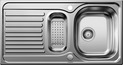 BLANCO TOGA 6 S Basic, Stainless steel natural finish, with drain remote control, with colander, reversible, 600 mm min. cabinet size