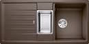 BLANCO LEXA 6 S, SILGRANIT, coffee, w/o drain remote control, with colander, reversible, 600 mm min. cabinet size