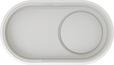 BLANCO OOVALON 700-IF, VELGRANIT, cloud white, mit Ablauffernbedienung, mit Zubehör, keine Beckenlage, 800 mm Untermaß