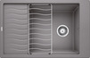 BLANCO ELON XL 6 S, SILGRANIT, alumetallic, ohne Ablauffernbedienung, mit Zubehör, reversibel, 600 mm Untermaß