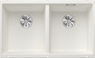 BLANCO SUBLINE 350/350-U, SILGRANIT, white, w/o drain remote control, w/o bowl layout, 800 mm min. cabinet size