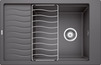 BLANCO ELON XL 6 S, SILGRANIT, felsgrau, ohne Ablauffernbedienung, mit Zubehör, reversibel, 600 mm Untermaß