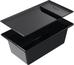Kitchen waste bin (depot bowl with lid), plastic, black