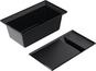 Kitchen waste bin (depot bowl with lid), plastic, black