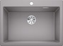 BLANCO PLEON 8-F, SILGRANIT, alu metallic, w/o drain remote control, w/o bowl layout, 800 mm min. cabinet size