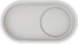 BLANCO OOVALON 700-U, VELGRANIT, cloud white, mit Ablauffernbedienung, mit Zubehör, keine Beckenlage, 800 mm Untermaß