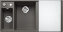 BLANCO AXIA III 6 S, SILGRANIT, vulkangrau, mit Glasschneidbrett, Becken links, 600 mm Untermaß