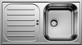 BLANCO FLEX PRO 45 S, Edelstahl Naturfinish, ohne Ablauffernbedienung, reversibel, 450 mm Untermaß