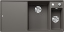 BLANCO AXIA III 6 S-F, SILGRANIT, volcano grey, incl. cutting board glass, Bowl right, 600 mm min. cabinet size