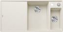 BLANCO AXIA III 6 S-F, SILGRANIT, soft white, incl. cutting board glass, Bowl right, 600 mm min. cabinet size