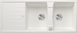 BLANCO LEXA 8 S, SILGRANIT, white, with drain remote control, reversible, 800 mm min. cabinet size