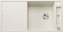 BLANCO AXIA III XL 6 S, SILGRANIT, soft white, incl. cutting board glass, reversible, 600 mm min. cabinet size