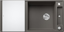 BLANCO AXIA III XL 6 S, SILGRANIT, vulkangrau, mit Glasschneidbrett, reversibel, 600 mm Untermaß