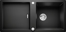 BLANCO ADON XL 6 S, SILGRANIT, black, with drain remote control, w/o accessories, reversible, 600 mm min. cabinet size