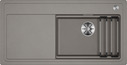 BLANCO ETAGON XL 6 S, SILGRANIT, tartufo, mit Ablauffernbedienung, mit Zubehör, Becken rechts, 600 mm Untermaß