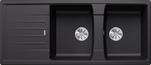 BLANCO LEXA 8 S, SILGRANIT, black, w/o drain remote control, reversible, 800 mm min. cabinet size