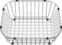 Geschirrkorb FLEX / TOP Edelstahl, Edelstahl