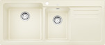 BLANCO NAYA 8 S, SILGRANIT, jasmine, w/o drain remote control, Bowl left, 800 mm min. cabinet size
