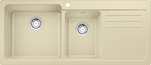 BLANCO NAYA 8 S, SILGRANIT, champagne, w/o drain remote control, Bowl left, 800 mm min. cabinet size