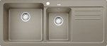BLANCO NAYA 8 S, SILGRANIT, tartufo, w/o drain remote control, Bowl left, 800 mm min. cabinet size