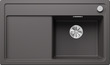 BLANCO ZENAR 45 S, SILGRANIT, rock grey, with drain remote control, w/o accessories, Bowl right, 450 mm min. cabinet size