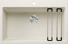 BLANCO ETAGON 8, SILGRANIT, soft white, w/o drain remote control, with accessories, w/o bowl layout, 800 mm min. cabinet size