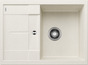BLANCO METRA 45 S Compact, SILGRANIT, blanc soft, vidage manuel, réversible, 450 mm Taille sous meuble min.