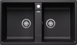 BLANCO ZIA 9, SILGRANIT, black, w/o drain remote control, w/o bowl layout, 900 mm min. cabinet size