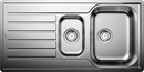 BLANCO LANTOS II 6 S, Stainless steel brushed finish, w/o drain remote control, reversible, 600 mm min. cabinet size