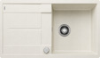 BLANCO METRA 5 S-F, SILGRANIT, soft white, with drain remote control, reversible, 500 mm min. cabinet size