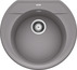 BLANCO RONDOVAL 45, SILGRANIT, alumetallic, ohne Ablauffernbedienung, keine Beckenlage, 450 mm Untermaß