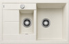 BLANCO METRA 6 S Compact, SILGRANIT, soft white, with drain remote control, reversible, 600 mm min. cabinet size