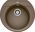 BLANCO RONDOVAL 45, SILGRANIT, muskat, ohne Ablauffernbedienung, keine Beckenlage, 450 mm Untermaß