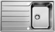 BLANCO LEMIS 45 S-IF, Stainless steel brushed finish, w/o drain remote control, reversible, 450 mm min. cabinet size
