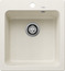 BLANCO NAYA 45, SILGRANIT, soft white, w/o drain remote control, w/o bowl layout, 450 mm min. cabinet size